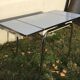 White vintage formica table 60s