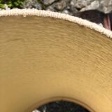 Beige ceramic lamp with crackle look, vintage 1970