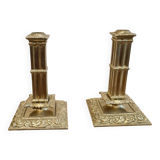 Pair of financial candlesticks, Louis XIV style