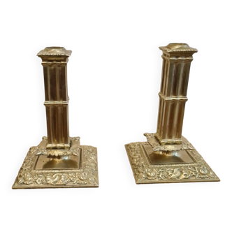 Pair of financial candlesticks, Louis XIV style