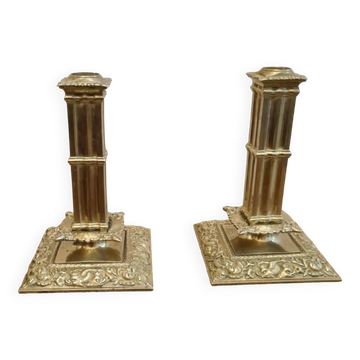 Pair of financial candlesticks, Louis XIV style