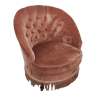 Fauteuil Crapaud rose poudré