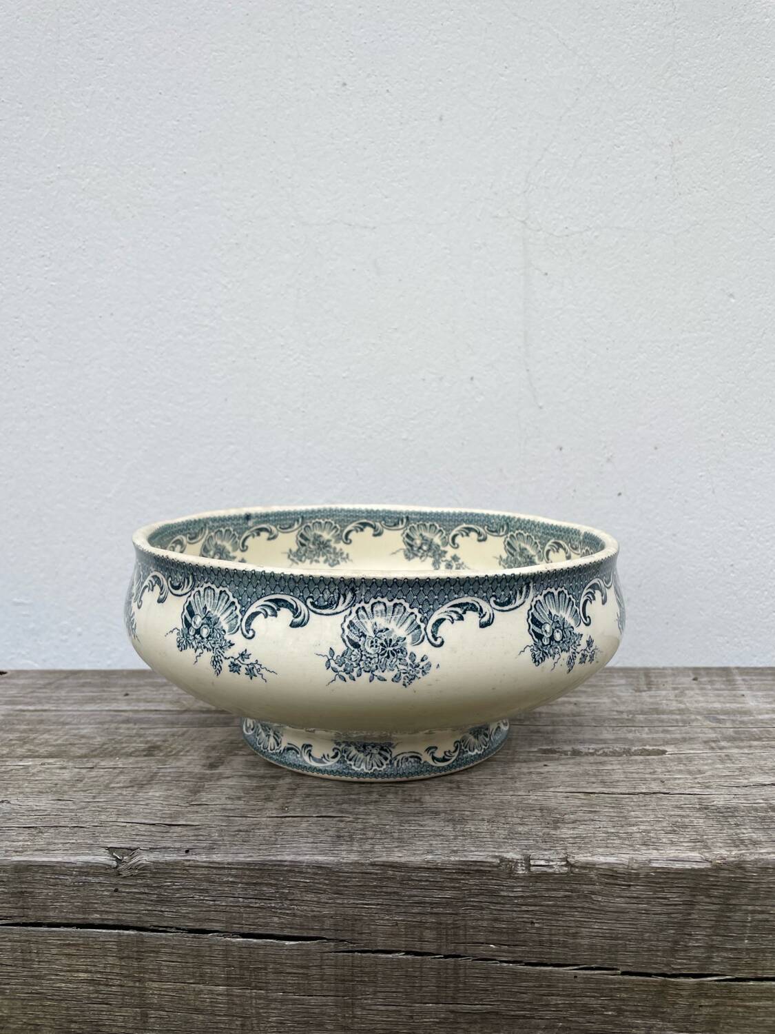 Ceramic iron earth salad bowl Moulin des loups
