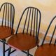 Set of 4 chairs Scandinavian by Sven Erik Fryklund for Hagafors Stolfabrik