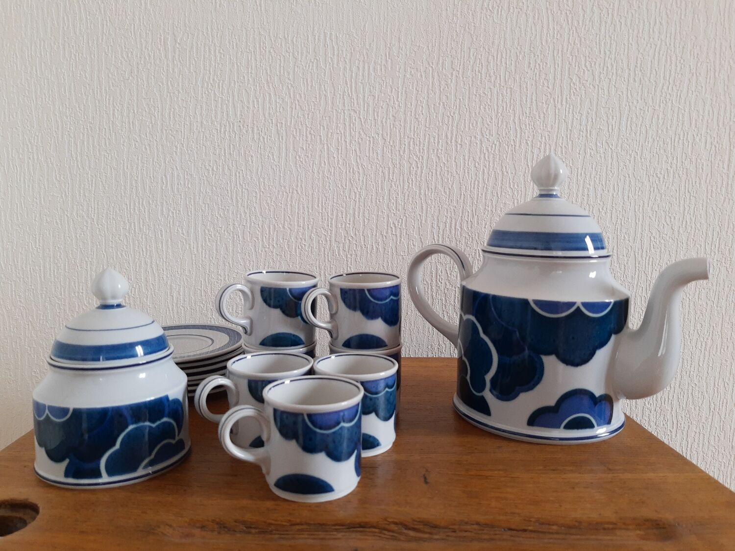 Service à café vintage BlueCloud Villeroy et Boch