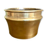 Cache-pot en laiton vintage