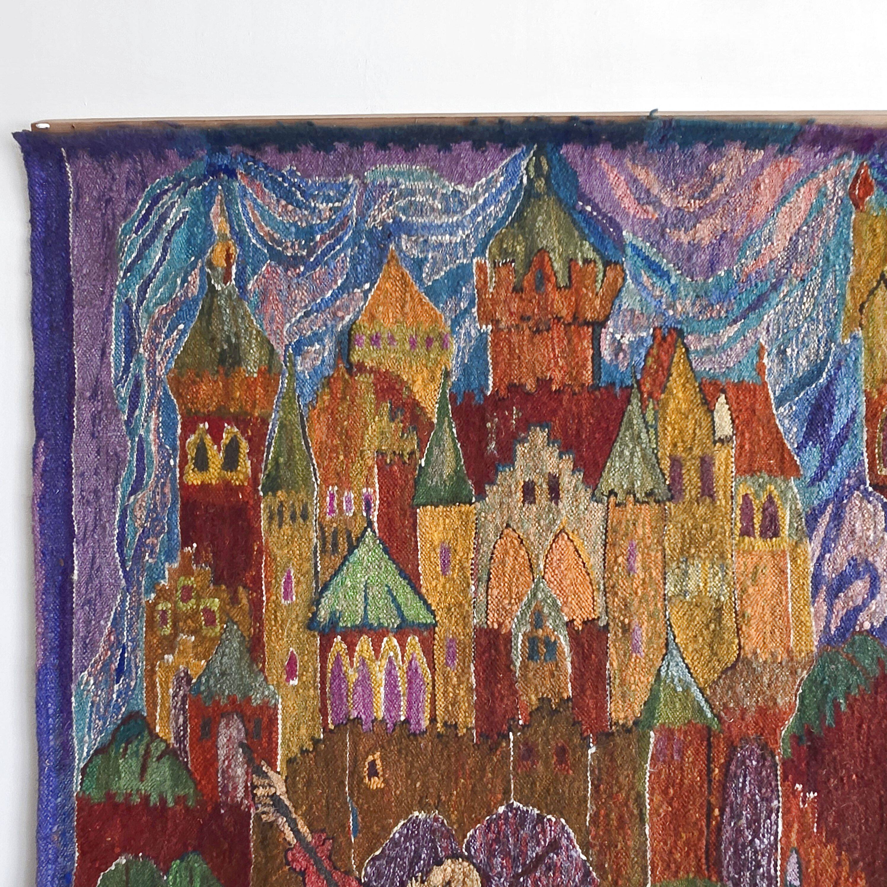Vintage Polish tapestry 1970