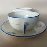 Two Salins earthenware lunch cups