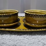 Authentic old vintage oyster set signed Gien France