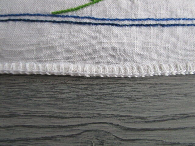 Embroidered old tea table