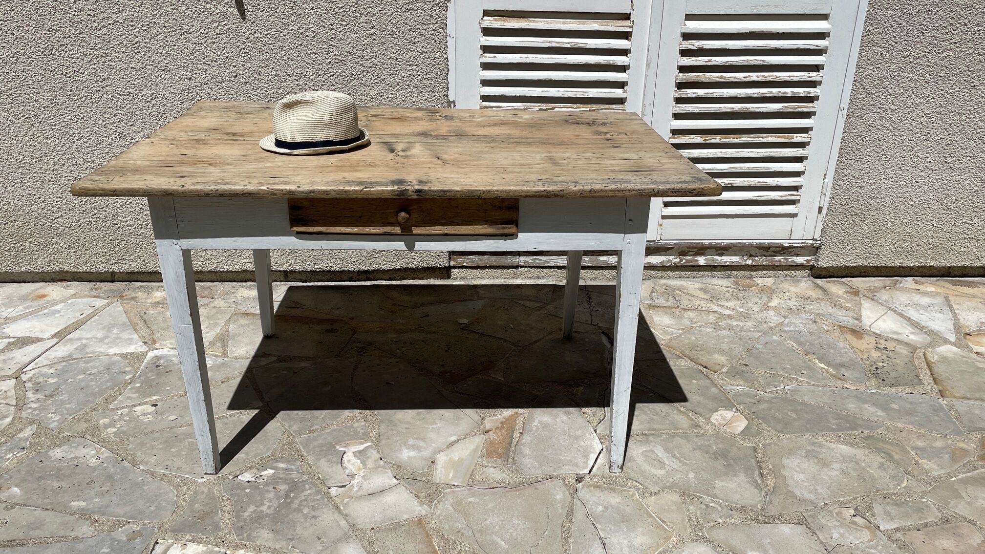 Vintage farm table orme top