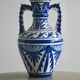 Vintage amphora vase with double handles