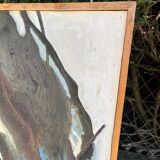 Brutalist table signed