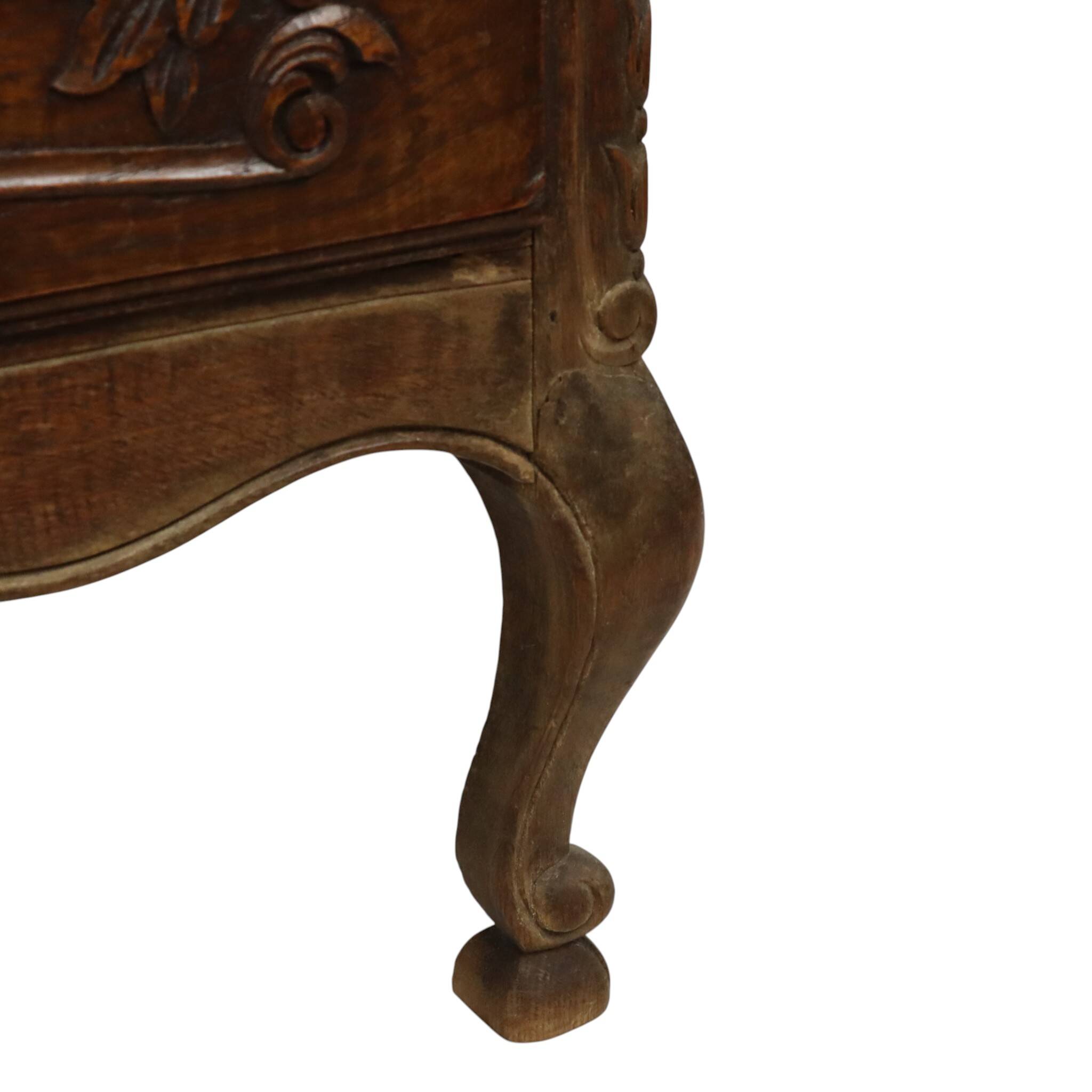 Commode en chêne massif antique France 19e siècle