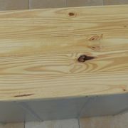 Industrial low metal furniture goes everywhere with wood top