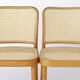 Set of 8 Ligna Bentwood Dining Chairs, Beechwood & Vienna Cane, 1960s-1970s