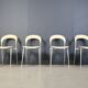 Vintage dining chairs by Calligaris, 1980s - set of 4