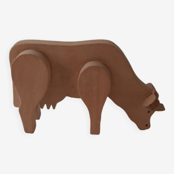 Vache en bois decorative ou jouet