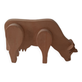 Decorative wooden cow or toy