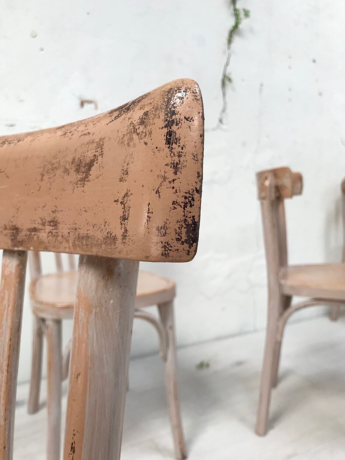 Suite of six bistro chairs