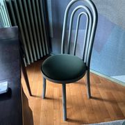 Sculptural "Arches" chair, Italian collectible, Memphis style, decorative dining