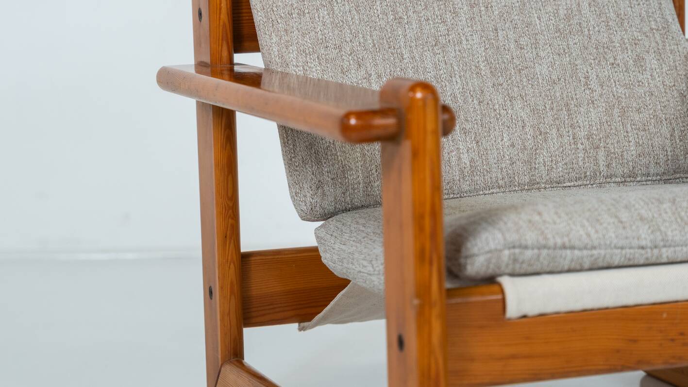 Paire de chaises longues modernes du milieu du siècle