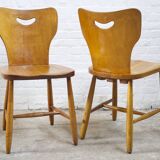 A pair of Swedish dining chairs 1950's