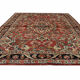 Tapis tissé à la main en laine rouge 130x220cm