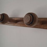 Porte manteau mural vintage en bois