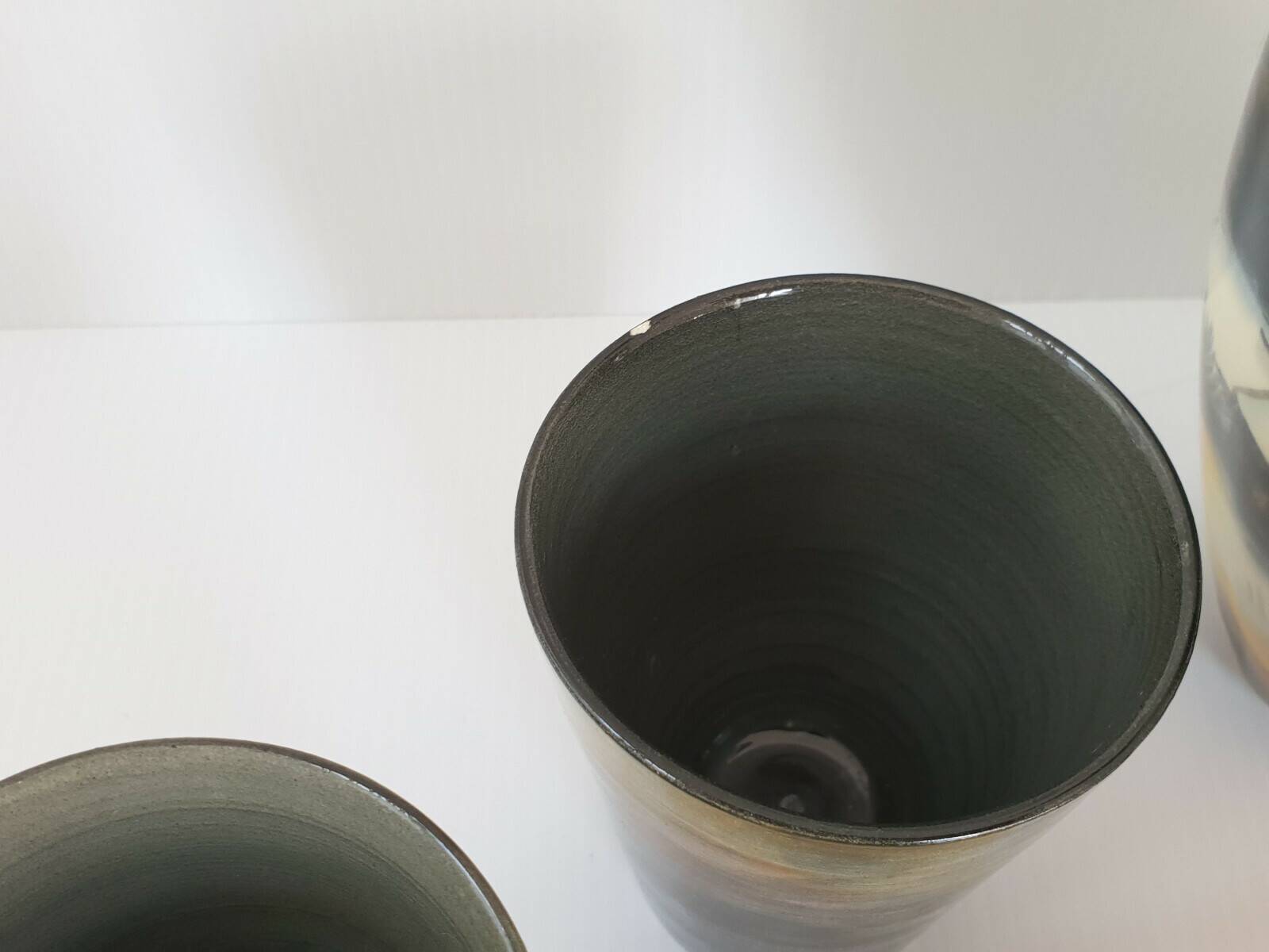 1950s vintage ceramic monaco monacera platter carafe & glasses set