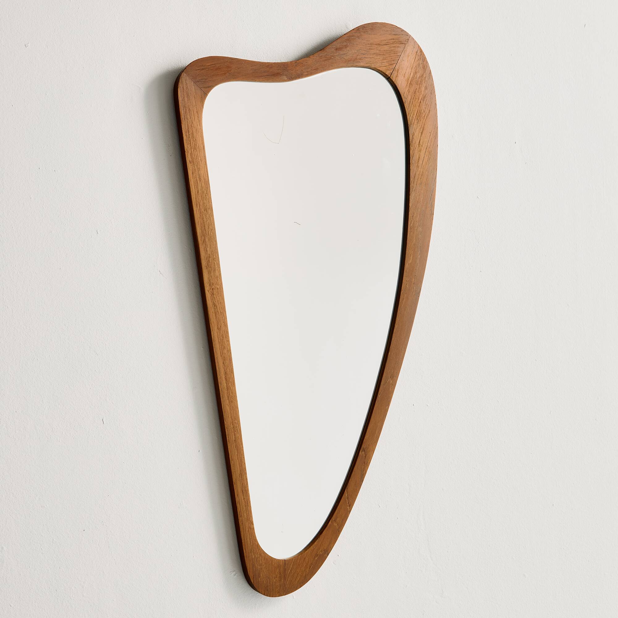 Framed mirror in teak