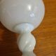 Vase vintage en opaline blanche 23 cm