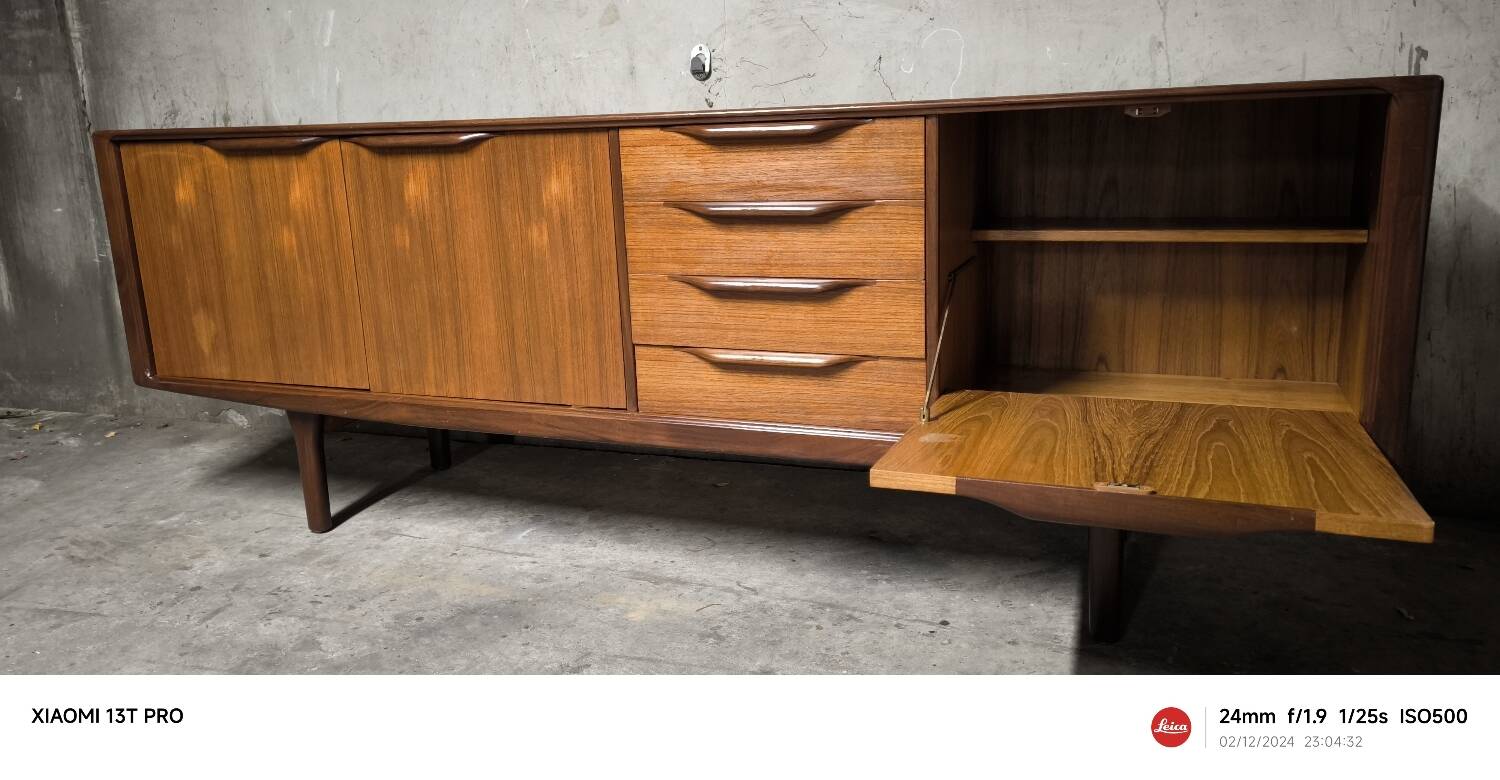 Vintage Scandinavian teak sideboard 1960