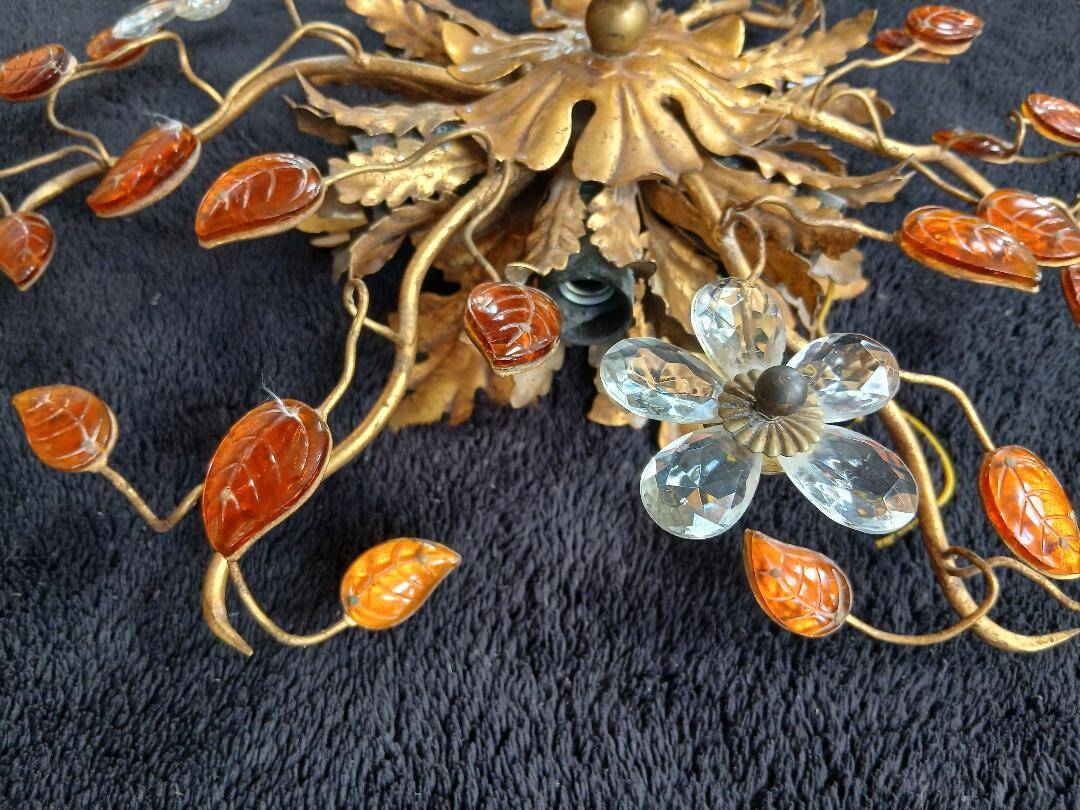 Florentine Ceiling Light Fixture Banci Firenze 1970s Maison Bagues Design it