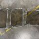 Set of 3 vintage chrome nesting tables / side tables.