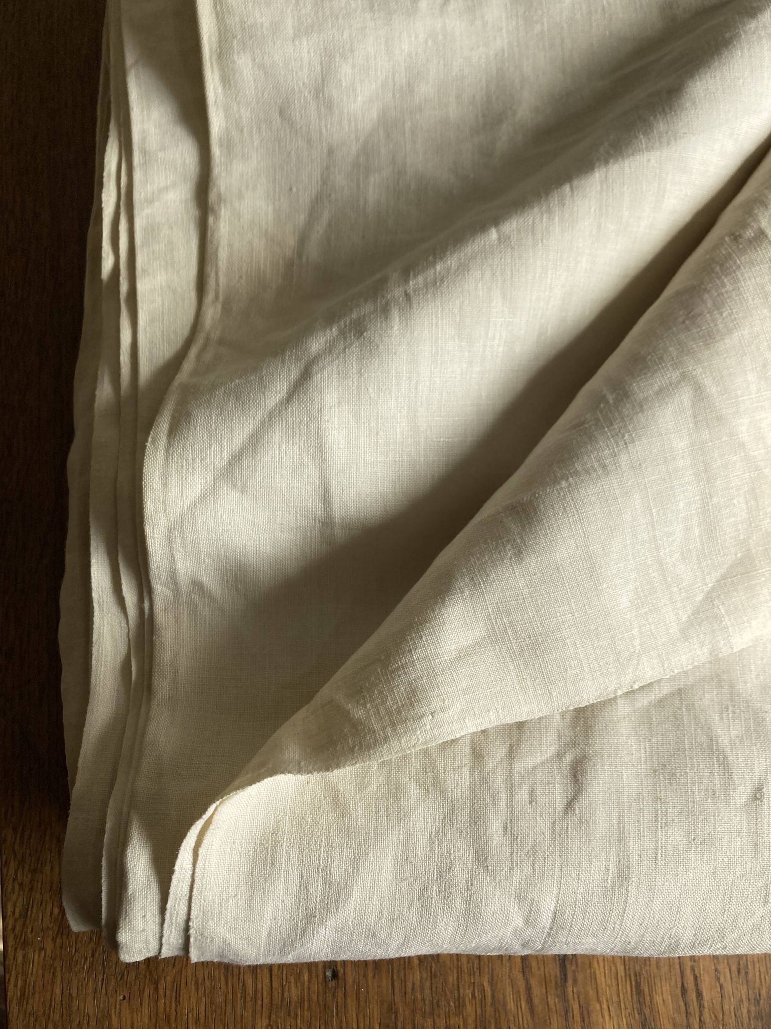 Drap de réserve 1960 en toile de lin brut 210x330