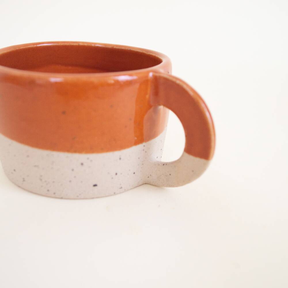 Small caramel coffee cup