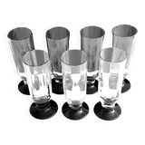 7 Daum Nancy Champagne flutes