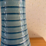 Set of 2 glazed stoneware candle holders