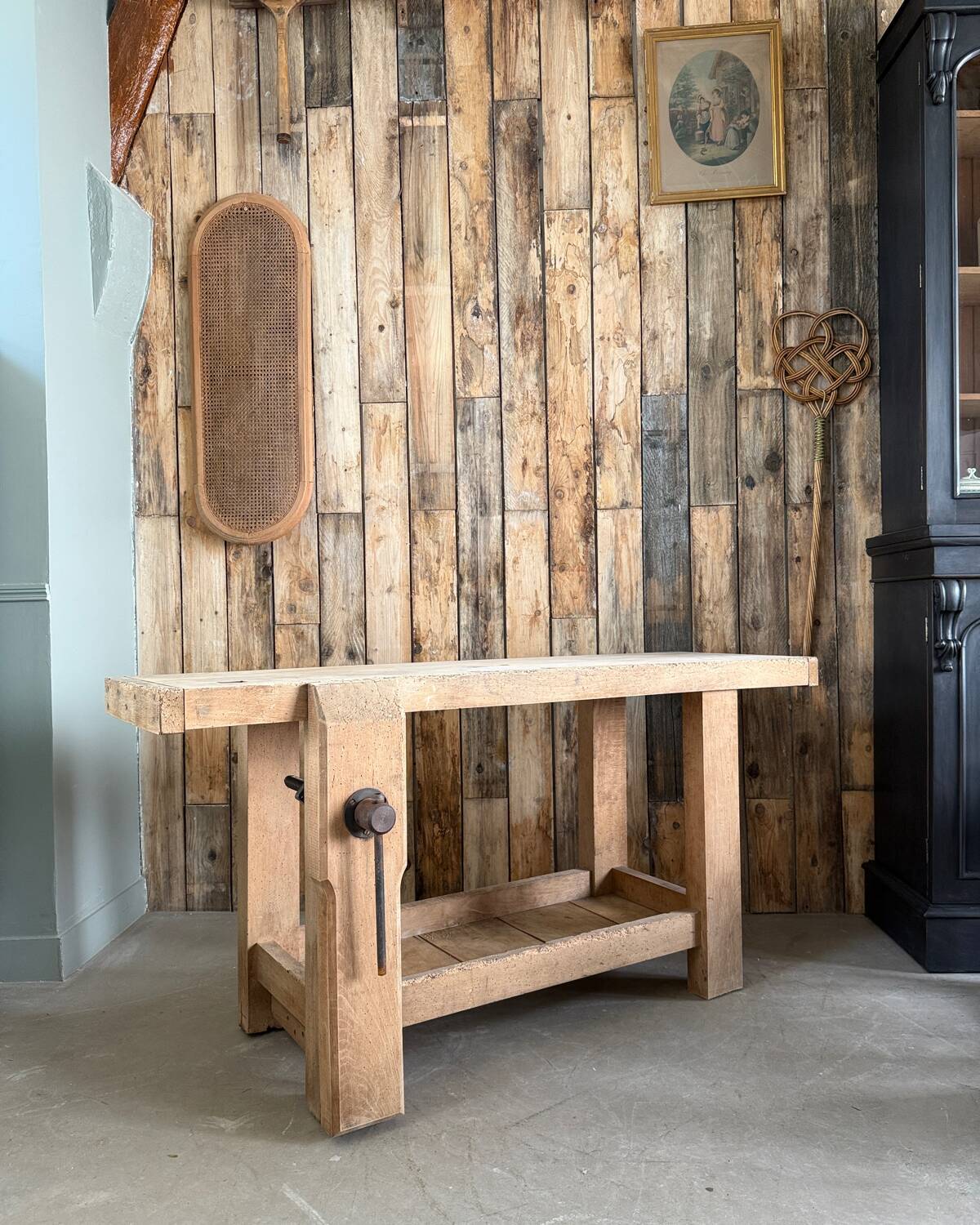 Renovated old workbench