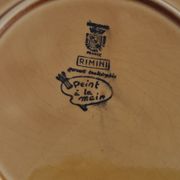 5 dessert plates in vintage ceramic Sarreguemines "Rimini"