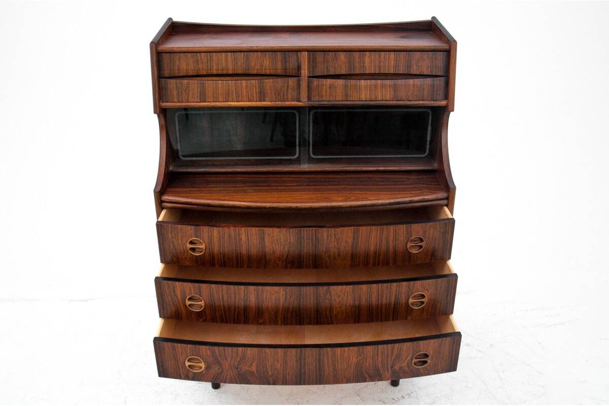 Rosewood writing desk, G. Falsig, Møbelfabrik Holstebro, 1960s