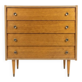 Vintage oak chest of drawers from the 1960s (4 drawers)