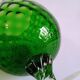 Vintage Green Glass Footed Vase