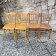 Lot 4 chairs Luterma vintage bistro