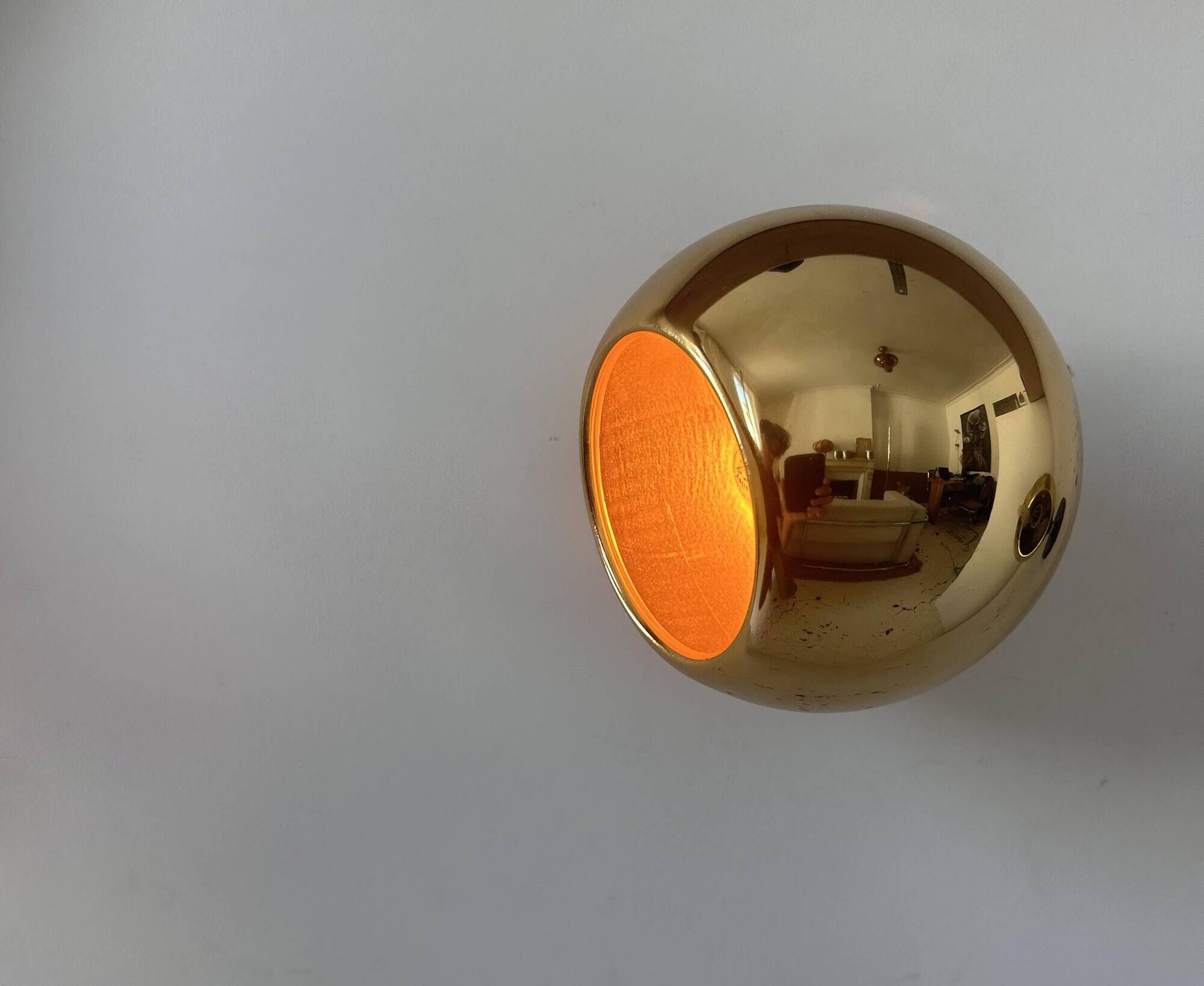 Paire d'applique vintage orientable, laiton, France 1970