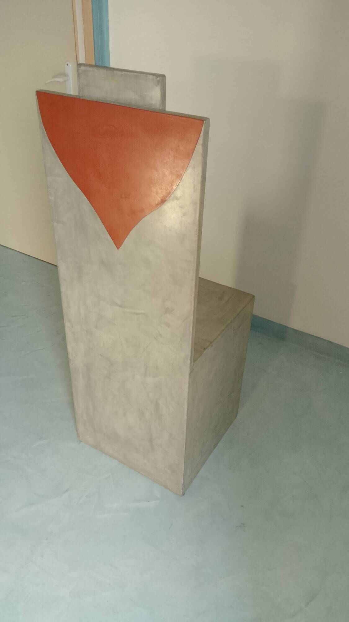 Neo-Brutalist and Postmodern Console-Pedestal – Unique artisan piece.