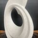 Sculptural vase by Roberto Rigon from the 1970s, signed.