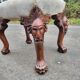 Antique carved wooden footrest – 19th - early 20th century
