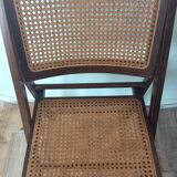 Folding chair caned from the 70s